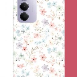 Redmi 15 4G Uyumlu lila mavi pattern UV Baskılı Silikon Kılıf