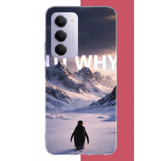 Redmi 15 4G Uyumlu Nihilist Penguen UV Baskılı Silikon Kılıf