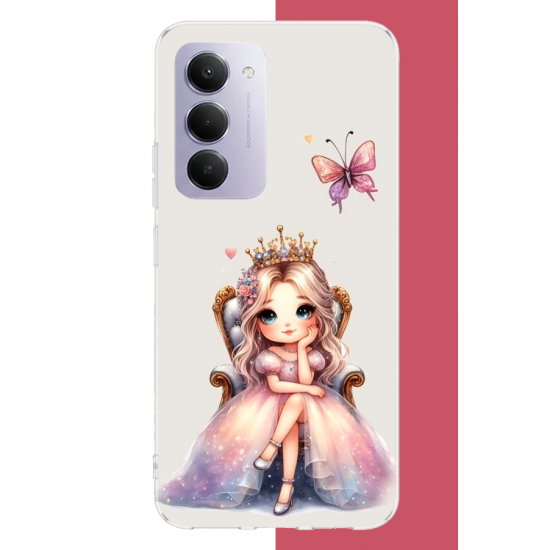 Redmi 15 4G Uyumlu minik prenses UV Baskılı Silikon Kılıf