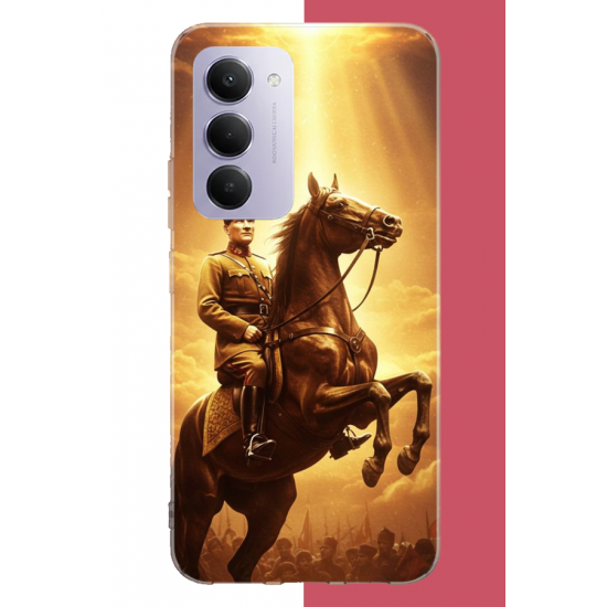 Redmi 15 4G Uyumlu Atatürk5 UV Baskılı Silikon Kılıf