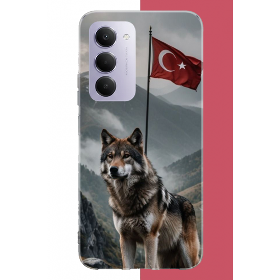 Redmi 15 4G Uyumlu Ulu Kurt UV Baskılı Silikon Kılıf Redmi 15 4G Uyumlu Ulu Kurt UV Baskılı Silikon Kılıf