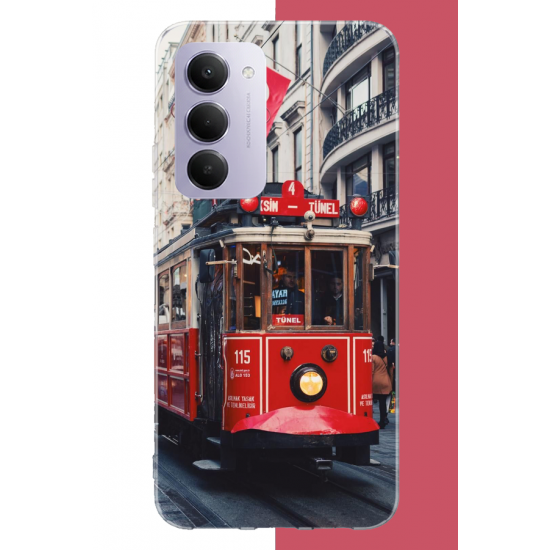 Redmi 15 4G Uyumlu Taksim1 UV Baskılı Silikon Kılıf
