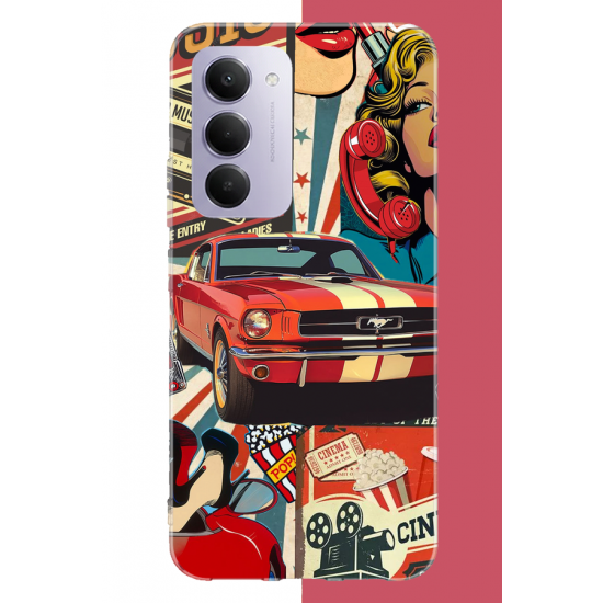 Redmi 15 4G Uyumlu Retro UV Baskılı Silikon Kılıf Redmi 15 4G Uyumlu Retro UV Baskılı Silikon Kılıf