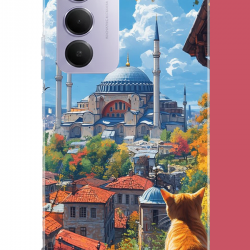 Redmi 15 4G Uyumlu Ayasofya1 UV Baskılı Silikon Kılıf