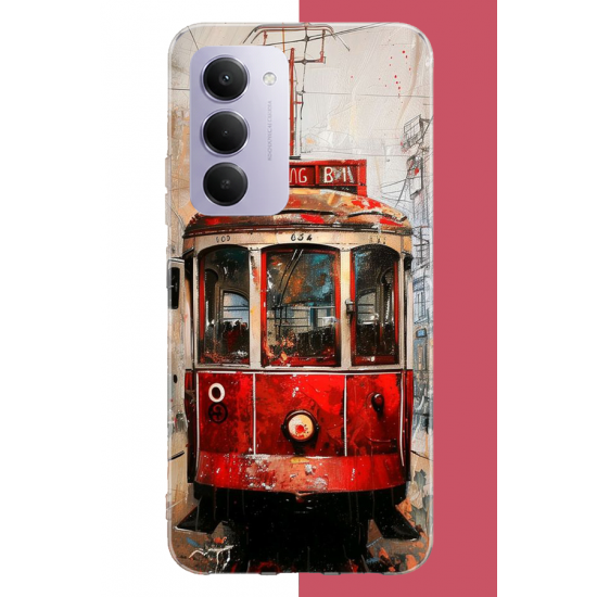 Redmi 15 4G Uyumlu Taksim Tramvay UV Baskılı Silikon Kılıf