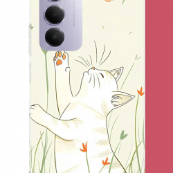 Redmi 15 4G Uyumlu mutlu kedi UV Baskılı Silikon Kılıf Redmi 15 4G Uyumlu mutlu kedi UV Baskılı Silikon Kılıf