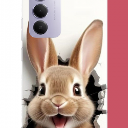 Redmi 15 4G Uyumlu mutlu tavşan UV Baskılı Silikon Kılıf Redmi 15 4G Uyumlu mutlu tavşan UV Baskılı Silikon Kılıf