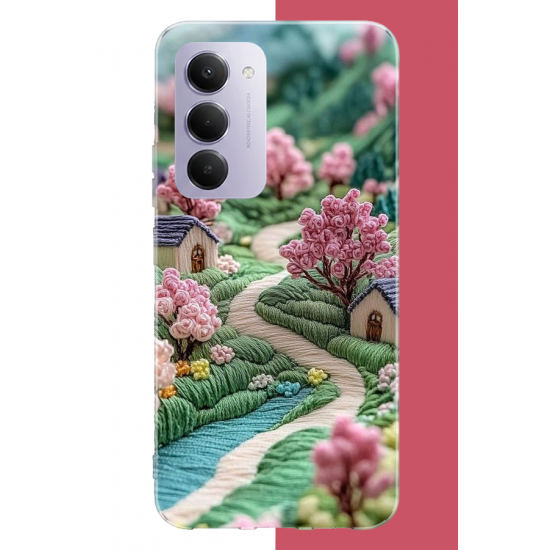 Redmi 15 4G Uyumlu nakışlı köy UV Baskılı Silikon Kılıf Redmi 15 4G Uyumlu nakışlı köy UV Baskılı Silikon Kılıf