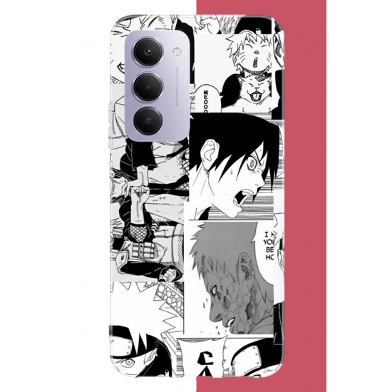 Redmi 15 4G Uyumlu naruto kolaj2 UV Baskılı Silikon Kılıf