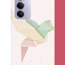 Redmi 15 4G Uyumlu origami kuş UV Baskılı Silikon Kılıf Redmi 15 4G Uyumlu origami kuş UV Baskılı Silikon Kılıf