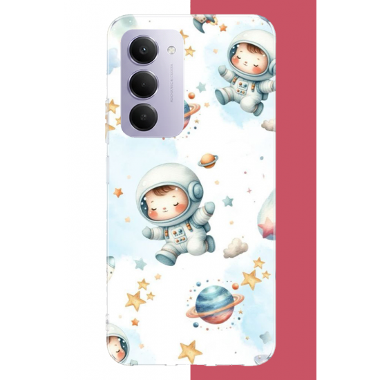 Redmi 15 4G Uyumlu bebek astronot UV Baskılı Silikon Kılıf