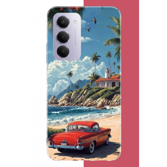 Redmi 15 4G Uyumlu palm sahil UV Baskılı Silikon Kılıf Redmi 15 4G Uyumlu palm sahil UV Baskılı Silikon Kılıf