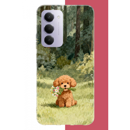 Redmi 15 4G Uyumlu peluş köpek UV Baskılı Silikon Kılıf Redmi 15 4G Uyumlu peluş köpek UV Baskılı Silikon Kılıf