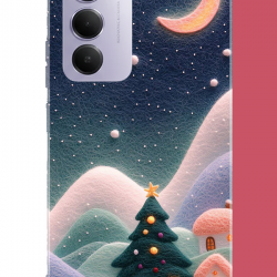 Redmi 15 4G Uyumlu pofuduk kar UV Baskılı Silikon Kılıf