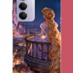 Redmi 15 4G Uyumlu Rapunzel UV Baskılı Silikon Kılıf