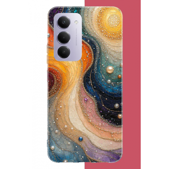 Redmi 15 4G Uyumlu renkli uzay UV Baskılı Silikon Kılıf Redmi 15 4G Uyumlu renkli uzay UV Baskılı Silikon Kılıf
