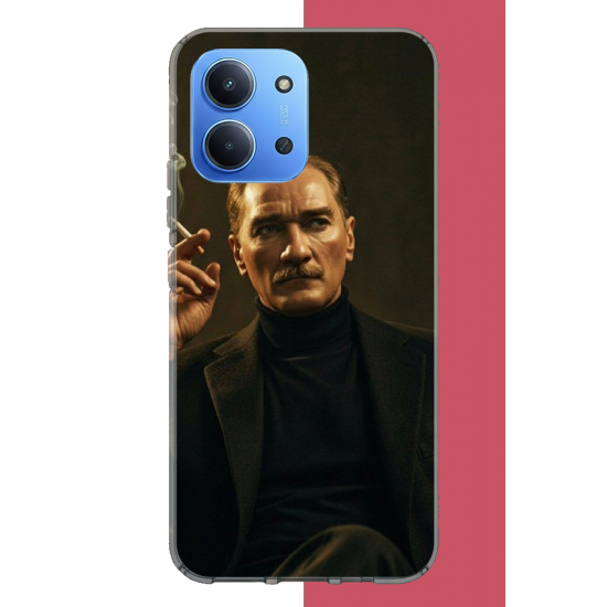 Redmi 15C Uyumlu atatürk UV Baskılı Silikon Kılıf
