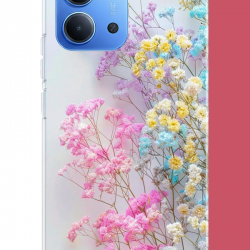 Redmi 15C Uyumlu renkli çiçek UV Baskılı Silikon Kılıf Redmi 15C Uyumlu renkli çiçek UV Baskılı Silikon Kılıf