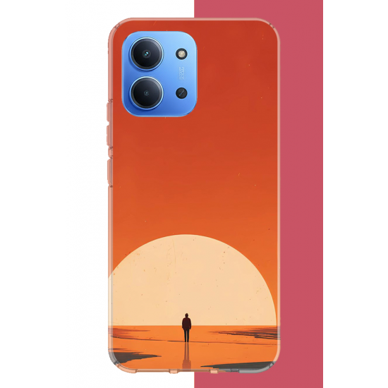 Redmi 15C Uyumlu retro güneş batımı UV Baskılı Silikon Kılıf Redmi 15C Uyumlu retro güneş batımı UV Baskılı Silikon Kılıf