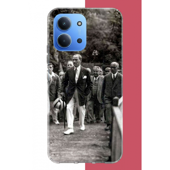 Redmi 15C Uyumlu atatürk yürüyüşte UV Baskılı Silikon Kılıf Redmi 15C Uyumlu atatürk yürüyüşte UV Baskılı Silikon Kılıf