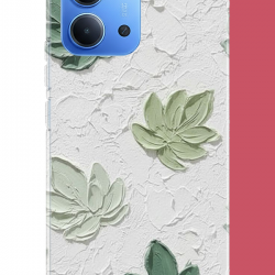 Redmi 15C Uyumlu tuvaldeki yaprak UV Baskılı Silikon Kılıf