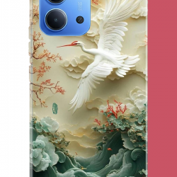 Redmi 15C Uyumlu uçan leylek UV Baskılı Silikon Kılıf