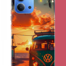 Redmi 15C Uyumlu vw güneş batımı.jpeg UV Baskılı Silikon Kılıf