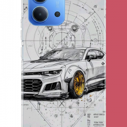Redmi 15C Uyumlu camaro UV Baskılı Silikon Kılıf