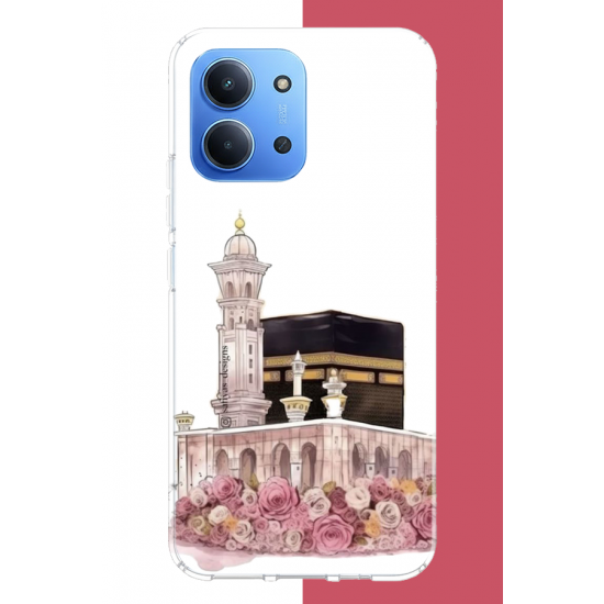 Redmi 15C Uyumlu çiçekli kabe.jpeg UV Baskılı Silikon Kılıf