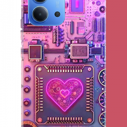 Redmi 15C Uyumlu Cyberpunk neon UV Baskılı Silikon Kılıf