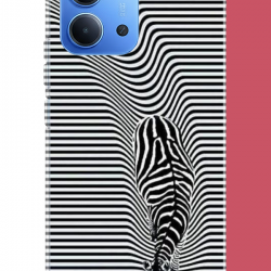 Redmi 15C Uyumlu Abstract zebra UV Baskılı Silikon Kılıf