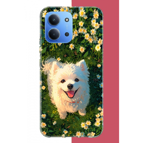 Redmi 15C Uyumlu kaniş köpek UV Baskılı Silikon Kılıf