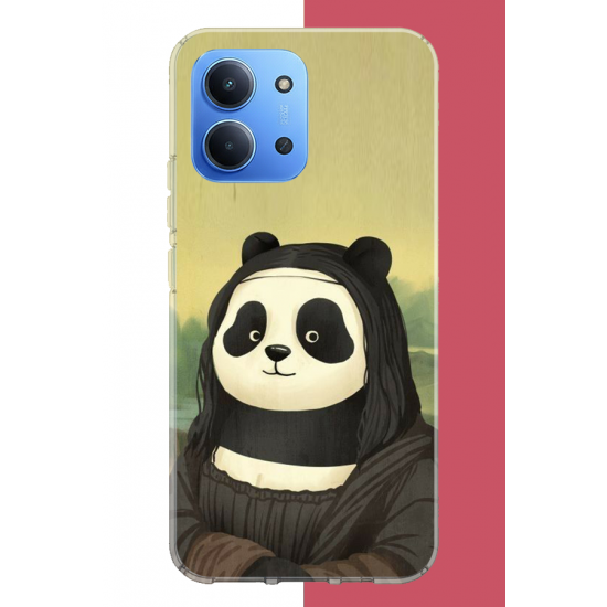 Redmi 15C Uyumlu kawaii monapanda UV Baskılı Silikon Kılıf