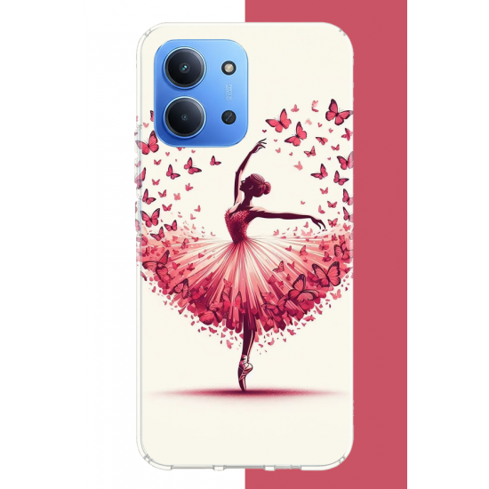 Redmi 15C Uyumlu kelebekli balerin UV Baskılı Silikon Kılıf Redmi 15C Uyumlu kelebekli balerin UV Baskılı Silikon Kılıf