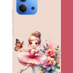 Redmi 15C Uyumlu minik balerin2 UV Baskılı Silikon Kılıf