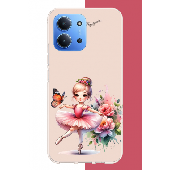 Redmi 15C Uyumlu minik balerin2 UV Baskılı Silikon Kılıf