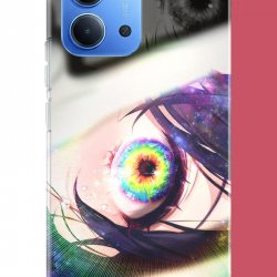 Redmi 15C Uyumlu anime göz UV Baskılı Silikon Kılıf