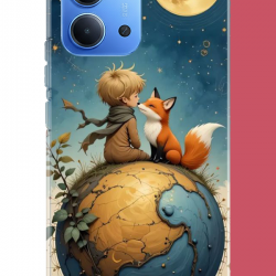 Redmi 15C Uyumlu küçük prens4 UV Baskılı Silikon Kılıf