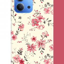 Redmi 15C Uyumlu kırmızı pattern UV Baskılı Silikon Kılıf