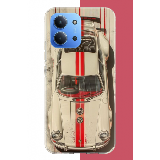 Redmi 15C Uyumlu kırmızı çizgili porsche UV Baskılı Silikon Kılıf Redmi 15C Uyumlu kırmızı çizgili porsche UV Baskılı Silikon Kılıf