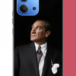 Redmi 15C Uyumlu kürsüden bakan atatürk UV Baskılı Silikon Kılıf