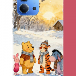 Redmi 15C Uyumlu Winnie The Pooh2 UV Baskılı Silikon Kılıf