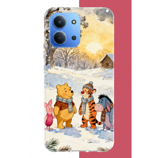 Redmi 15C Uyumlu Winnie The Pooh2 UV Baskılı Silikon Kılıf