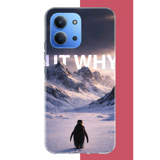 Redmi 15C Uyumlu Nihilist Penguen UV Baskılı Silikon Kılıf