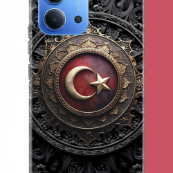 Redmi 15C Uyumlu Türk Rozet UV Baskılı Silikon Kılıf