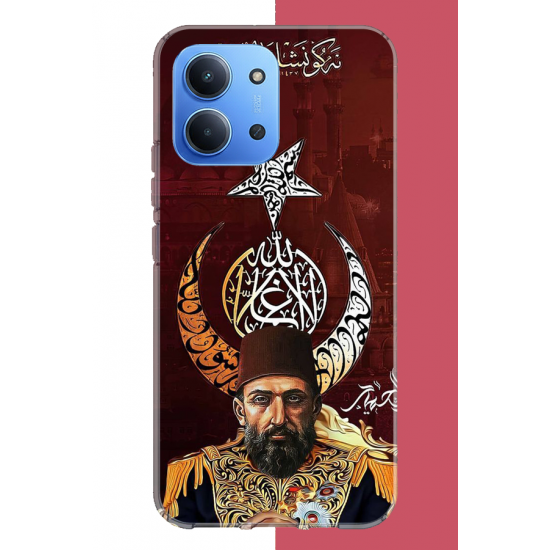 Redmi 15C Uyumlu Abdulhamit UV Baskılı Silikon Kılıf