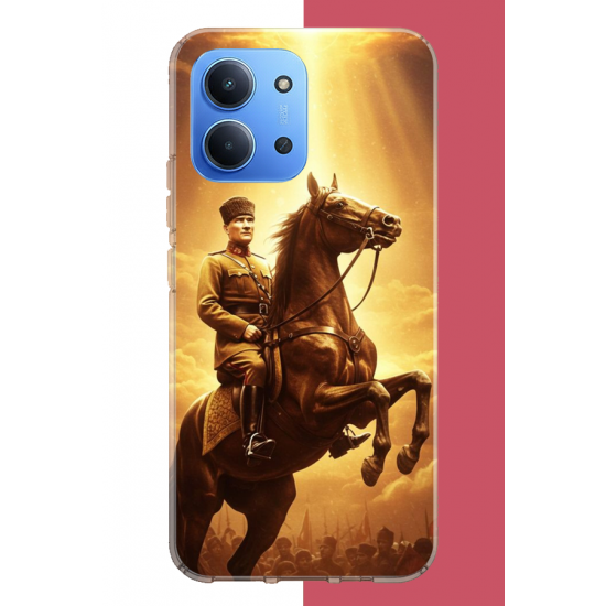 Redmi 15C Uyumlu Atatürk5 UV Baskılı Silikon Kılıf