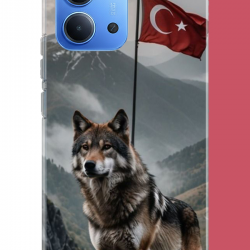 Redmi 15C Uyumlu Ulu Kurt UV Baskılı Silikon Kılıf