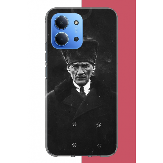 Redmi 15C Uyumlu atatürk 2 UV Baskılı Silikon Kılıf