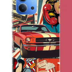 Redmi 15C Uyumlu Retro UV Baskılı Silikon Kılıf
